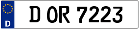 Trailer License Plate